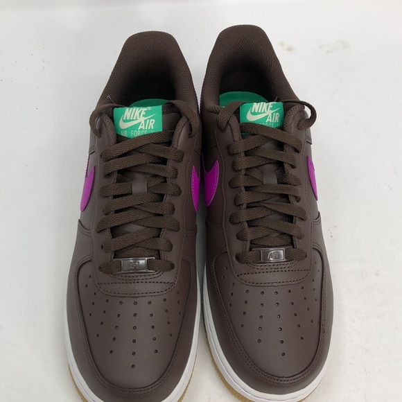 Nike Mens Air Force 1 ‘07 Baroque Brown Vivid Purple IM2368-237 Sneakers-Size 8 - Picture 10 of 16
